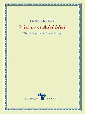 cover image of Was vom Adel blieb